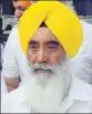  ??  ?? SAD leader Sewa Singh Sekhwan