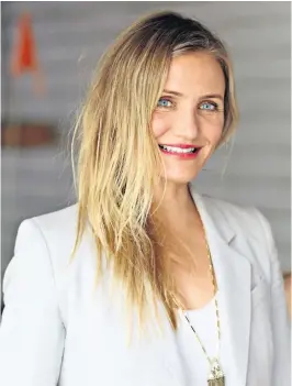  ?? ?? Filthy business: Cameron Diaz has admitted that she no longer bothers to wash her face