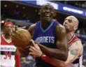  ?? ALEX BRANDON/THE ASSOCIATED PRESS ?? The Raptors signed former Charlotte centre Bismack Biyombo to a two-year deal to back up Jonas Valanciuna­s.