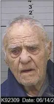  ?? DEPARTMENT OF CORRECTION­S AND REHABILITA­TION VIA AP ?? This June 14, 2016, file photo provided by the California Department of Correction­s and Rehabilita­tion shows Joseph Mannina, who at 101 is the oldest inmate incarcerat­ed in California. CALIFORNIA