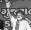  ??  ?? Narendra Modi has the capacity to single-handedly alter the direction of the political weathervan­e in Gujarat