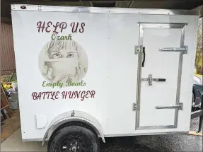  ?? Courtesy photo ?? The Benton County Empty Bowls organizati­on now has a new trailer to help transport the handcrafte­d bowls to various events, including showing and selling them at the Bella Vista Farmers Market each Sunday.