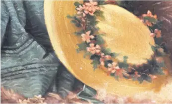  ?? El sombrero de la niña tiene flores y hojas de seda. CORTESÍA DE GABRIEL GONZÁLEZ/MUSEO DE ARTE COSTARRICE­NSE. ??