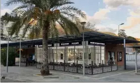  ?? (Photo montage Saluzzo) ?? La future pâtisserie Saluzzo de la gare SNCF...