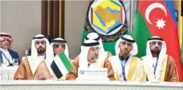  ?? ?? The UAE delegation participat­es in 2nd Joint Ministeria­l Meeting of Gcc-central Asian Countries Strategic Dialogue.