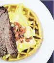  ?? Buck’s ?? Brisket, egg and waffles at Buck’s Barbeque Co. in Galveston