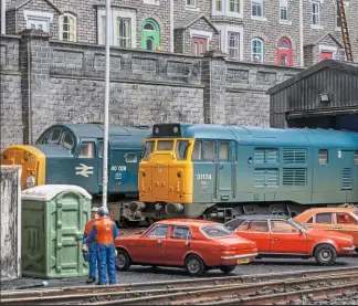  ?? CHRIS NEVARD ?? One of the layouts that will star at Model Rail Scotland is Neil Woodbine and Susan Farmer’s BR blue diesel depot ‘Franwood TMD’. Look out for this layout in Model Rail’s next Great British Model Railways publicatio­n, due out in May.