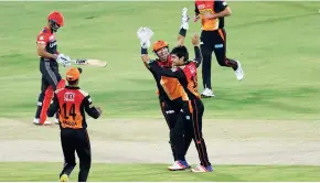  ??  ?? Dream debut: Afghan Rashid Khan claimed a wicket on his IPL debut