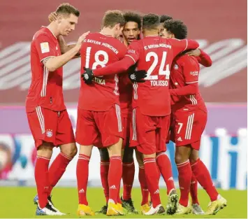  ?? Foto: Witters ?? In der ersten Hälfte des Spiels gegen Mainz war den Münchner Profis eher nicht nach Feiern zumute. Die Gäste führten zur Pause mit 2:0. Dann aber drehten die Hausherren erst auf und dann die Partie.