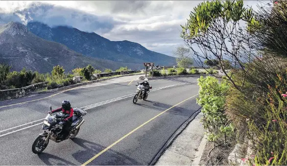  ?? ANTONIE ROBERTSON/DRIVING ?? The R404 Montagu Pass to Oudtshoorn in South Africa offers a beautiful vista with whipping curves for adventurer­s riding to the end of the world.