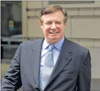  ?? AP PHOTO ?? In this May 23, 2018 file photo, Paul Manafort, President Donald Trump’s former campaign chairman, leaves the Federal District Court after a hearing, in Washington. Manafort is scheduled to go to trial Tuesday in Alexandria, Virginia, on charges...