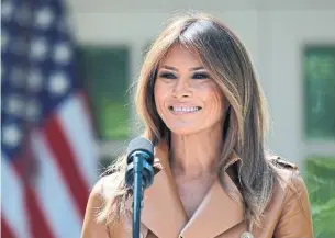  ?? SUSAN WALSH/THE ASSOCIATED PRESS FILE PHOTO ?? It’s been three weeks since Melania Trump was spotted in public.