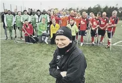  ??  ?? FORMER ROLE: Pete Wild pictured at an amputee football tournament in Oldham in 2013. Photo: Oldham Chronicle.