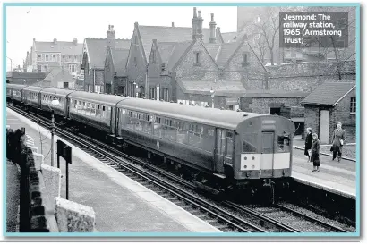  ??  ?? Jesmond: The railway station, 1965 (Armstrong Trust)