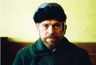  ??  ?? Three-time Academy Award nominee Willem Dafoe’s immersive performanc­e captures the emotional state — both good and bad — of troubled artist Vincent van Gogh, writes Chris Knight. LILY GAVIN