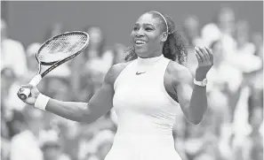  ?? SUSAN MULLANE/USA TODAY ?? Serena Williams has won Wimbledon’s women’s title seven times, the last in 2016, above.