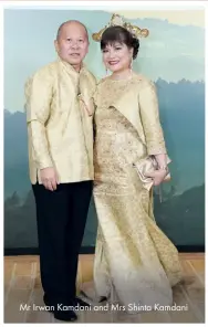  ??  ?? Mr Irwan Kamdani and Mrs Shinta Kamdani
