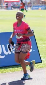 ?? ?? Wildtrust employee and Vitality athlete Buyi Makhoba-dlamini is set to run this year’s Comrades Marathon to raise funds for Wildtrust. PHOTO: SUPPLIED