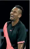  ??  ?? Nick Kyrgios has been behaving himself at the Australian Open.