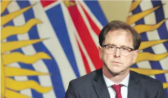  ??  ?? Health Minister Adrian Dix: “We have a 90-day rule which means people cannot just come here and on the first day get health care, and get that health care at the cost of everyone in B.C.”