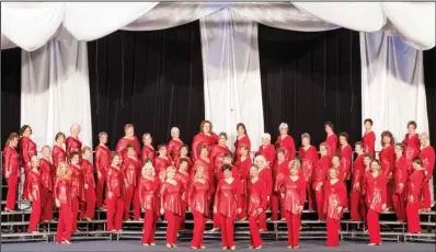  ??  ?? HARMONIC CONVERGENC­E: Little Rock’s Top of the Rock Chorus will be one group of performers during the show “Give My Regardsto Broadway,” set for Sept. 12 in Hot Springs Village’s Woodlands Auditorium.