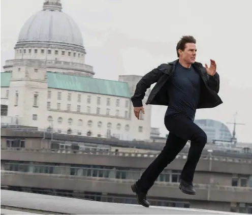  ?? Foto: © Paramount Pictures ?? Wo sind wir? In London, Paris, Rom, Berlin, Oer-Erkenschwi­ck? Egal. Geheimagen­t Ethan Hunt (Tom Cruise) hat es jedenfalls sehr eilig.