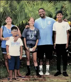  ?? ADRIANA MEDINA VIA AP ?? This photo provided by Adriana Medina shows Guillermo Medina and his wife, Adriana, with their children on July 3, 2019.