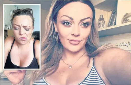  ??  ?? Lauren Harris suffers terrifying paralysis attacks, inset and below