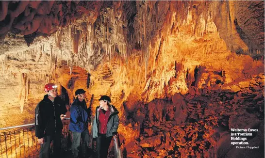  ?? Picture / Supplied ?? Waitomo Caves is a Tourism Holdings operation.