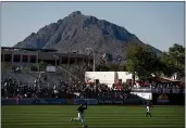  ?? RANDY VAZQUEZ — BAY AREA NEWS GROUP ?? Camelback Mountain can be seen from Scottsdale Stadium in Scottsdale, Ariz. on Feb. 24.