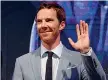  ??  ?? Attore Benedict Cumberbatc­h (40), voce di «Naples ‘44»