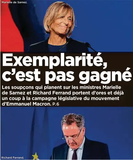  ??  ?? Marielle de Sarnez. Richard Ferrand.