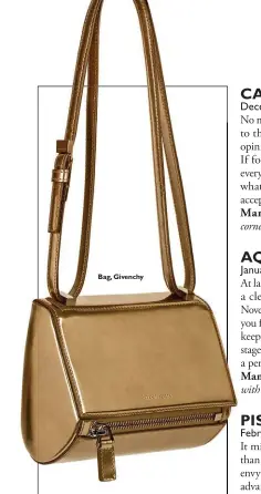  ??  ?? Bag, Givenchy