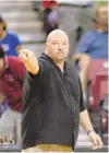  ?? COURTESY OF NEW MEXICO STATE ?? New Mexico State volleyball coach Mike Jordan laments that his team is behind other schools because it wasn’t able to practice throughout the fall.