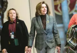  ?? KEVIN DIETSCH/GETTY ?? Friday’s passage of the spending bill is seen as a closing act for House Speaker Nancy Pelosi, who will be replaced when the new Congress convenes in January.