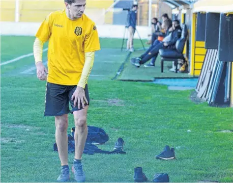  ?? PABLO PRESTI-LA NUEVA. ?? Buena impresión, causó Fornari en la práctica futbolísti­ca de ayer. "Es punzante e inteligent­e", declaró Sciacqua sobre él.