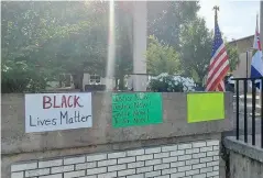  ?? (Pine Bluff Commercial/Eplunus Colvin) ?? The city of Pine Bluff and community activists held a Solidarity Rally in June on the steps of Pine Bluff City Hall after the death of George Floyd at the hands of a police officer.