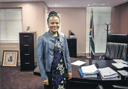  ??  ?? Inflated opinion: Public protector Busisiwe Mkhwebane stands accused of not knowing what she is doing when dealing with inflation targeting. Photo: Oupa Nkosi