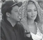  ?? MARCIO JOSE SANCHEZ/AP ?? Jay-Z and Beyonce collaborat­ed on “The Carters.”