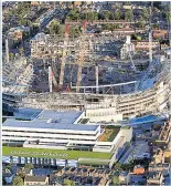  ??  ?? Spurs’ stadium under constructi­on THREAT