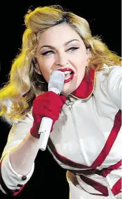  ?? DPA–BILD: TRUEBA ?? ... und 2018 bei einem Auftritt im Rahmen der „MDNA“-Tour.