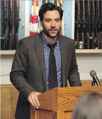  ?? VIRGINIA SHERWOOD/NBC ?? Actor Josh Radnor, who shot to fame as Ted Mosby in the television sitcom How I Met Your Mother, has returned to the small screen as drama teacher Lou Mazzuchell­i in NBC’s Rise.