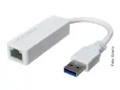  ??  ?? Freie Anbieter sind meist günstiger mit MacbookAda­ptern als Apple und bieten auch GigabitEth­ernet per USB/USB-C an, falls Thunderbol­t schon vom Monitor belegt wird (im Bild: Networx Usb-ethernet-adapter, www.gravis.de)