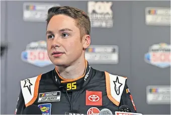  ?? [MIKE DINOVO/USA TODAY SPORTS] ?? Christophe­r Bell, a Norman native and the first-ever full-time NASCAR Cup driver from Oklahoma, sees the restart of the season as a chance to re-energize his team.