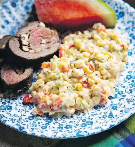  ?? SCOTT SUCHMAN/WASHINGTON POST ?? The recipe for Grilled Creamed Corn incorporat­es corn kernels that have been grilled on the cob.