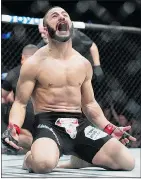  ?? — THE CANADIAN PRESS FILES ?? Nova Scotian John Makdessi says he’s not worried about what Donald Cerrone will do in UFC 187.