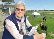  ?? JOHN HAWKINS ?? Top, racegoers at Gore yesterday, from left, Rosie Insall, Judi Holland, Susan Holland and Adrian Holland are disappoint­ed the Messara report recommends the eastern Southland track closes in 2024; above, Gladys Gerken says its ‘‘awful’’.