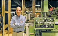  ?? JEREMY M. LANGE/THE NEW YORK TIMES ?? Stuart Thompson, chief executive of U.S. Tobacco, at a plant in Timberlake, N.C., last month. U.S. Tobacco has filed a federal racketeeri­ng lawsuit that claims it was swindled out of $24 million via shadowy cigarette sales conducted by the Bureau of...