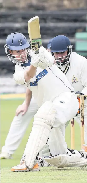  ?? Tony Greenwood ?? Bacup’s Tim Farragher scored 75 against Great Harwood