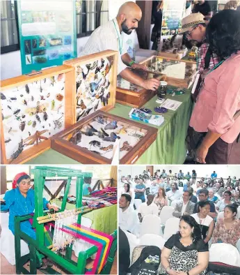  ??  ?? RIQUEZA. Durante el congreso de biodiversi­dad se desarrolló una expoferia de productos que se pueden hacer con materia prima natural, especies de animales y plantas. Participar­on representa­ntes de todo Honduras y de algunos países centroamer­icanos.